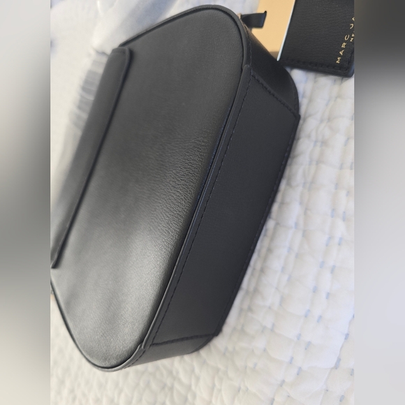 New Authentic Marc Jacobs New York Mini Rider Black Leather Crossbody Bag Black - Picture 13 of 15